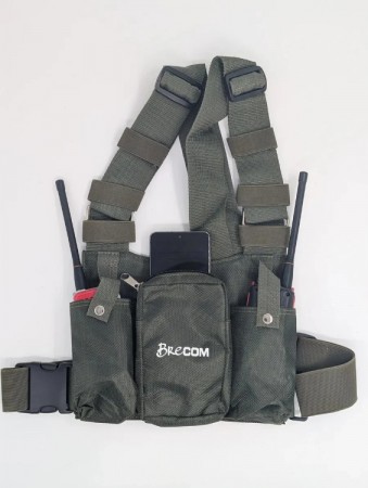 Brecom dobbel Bæresele for kommunikasjonsradio/GPS